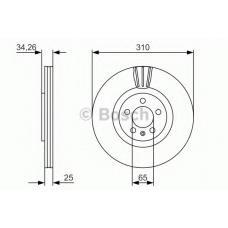 0 986 479 642 BOSCH Тормозной диск