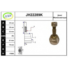 JH22289K SERA Шарнирный комплект, приводной вал