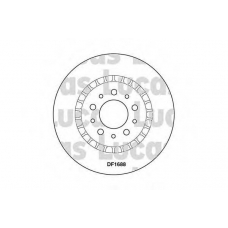 DF1688 TRW Тормозной диск