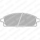 LP1659 DELPHI Комплект тормозных колодок, дисковый тормоз