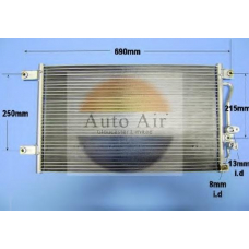 16-1073 AUTO AIR GLOUCESTER Конденсатор, кондиционер