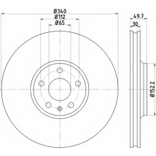 8DD 355 119-681 HELLA PAGID Тормозной диск