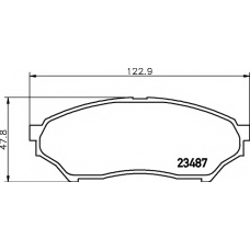 N-1359 COBREQ Комплект тормозных колодок, дисковый тормоз