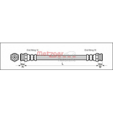 4114053 METZGER Тормозной шланг