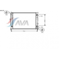 AIA2125 AVA Радиатор, охлаждение двигателя