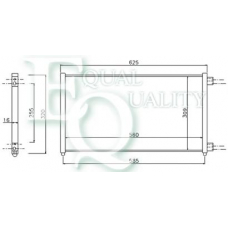 CO0315 EQUAL QUALITY Конденсатор, кондиционер