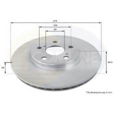 ADC0154V COMLINE Тормозной диск