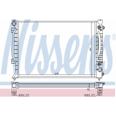 60423 NISSENS Радиатор, охлаждение двигателя