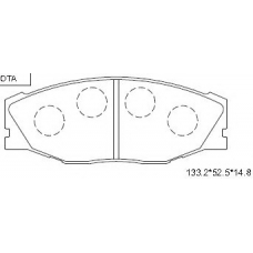 KD2761 ASIMCO Комплект тормозных колодок, дисковый тормоз