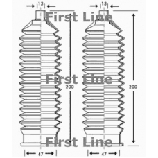 FSG3197 FIRST LINE Пыльник, рулевое управление