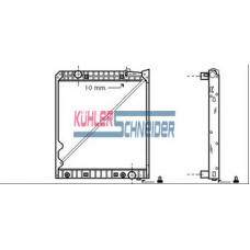 0443002 KUHLER SCHNEIDER Радиатор, охлаждение двигател