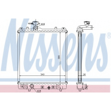 63014 NISSENS Радиатор, охлаждение двигателя