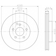 8DD 355 108-771 HELLA Тормозной диск