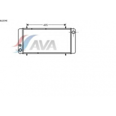 AU2040 AVA Радиатор, охлаждение двигателя