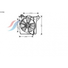 TO7538 AVA Вентилятор, охлаждение двигателя
