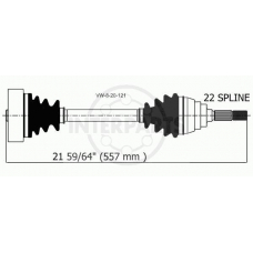 VW-8-20-121 InterParts Приводной вал