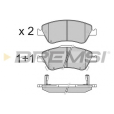 BP3340 BREMSI Комплект тормозных колодок, дисковый тормоз