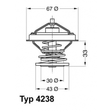 4238.92D WAHLER Термостат, охлаждающая жидкость