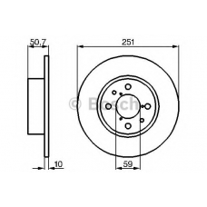 0 986 479 B26 BOSCH Тормозной диск