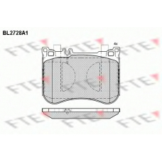 BL2728A1 FTE Комплект тормозных колодок, дисковый тормоз