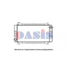 099293N AKS DASIS Радиатор, охлаждение двигателя