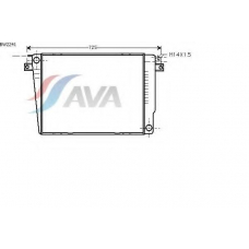 BW2241 AVA Радиатор, охлаждение двигателя