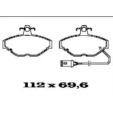 BL1225A2 FTE Колодки тормозные