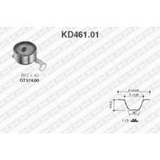 KD461.01 SNR Комплект ремня грм