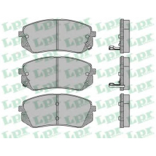 05P1415 LPR Комплект тормозных колодок, дисковый тормоз
