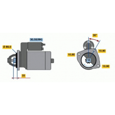 0 001 367 017 BOSCH Стартер