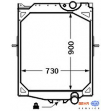 8MK 376 726-551 HELLA Радиатор, охлаждение двигателя