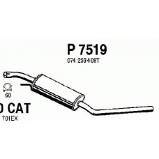 P7519 FENNO Средний глушитель выхлопных газов