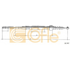 10.747 COFLE Трос, стояночная тормозная система