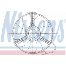 85519 NISSENS Вентилятор, конденсатор кондиционера