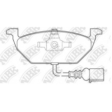 PN0148W NiBK Комплект тормозных колодок, дисковый тормоз