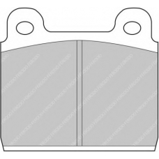 FDB84 FERODO Комплект тормозных колодок, дисковый тормоз