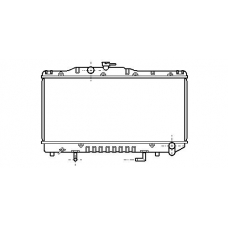 TO2100 AVA Радиатор, охлаждение двигателя