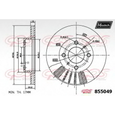 855049.6980 MAXTECH Тормозной диск