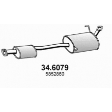 34.6079 ASSO Средний глушитель выхлопных газов