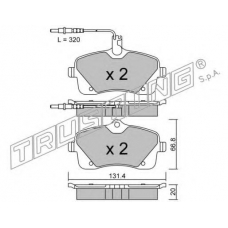 870.0 TRUSTING Комплект тормозных колодок, дисковый тормоз