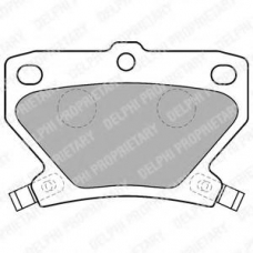 LP1513 DELPHI Комплект тормозных колодок, дисковый тормоз