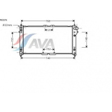 MZ2076 AVA Радиатор, охлаждение двигателя