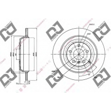 BD1306 DJ PARTS Тормозной диск