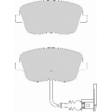 FD7124A NECTO Комплект тормозных колодок, дисковый тормоз