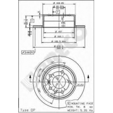 BS 7359 BRECO Тормозной диск