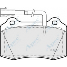 PAD1297 APEC Комплект тормозных колодок, дисковый тормоз