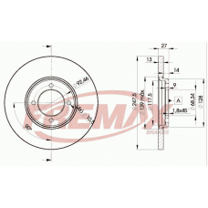 BD-2375 FREMAX Тормозной диск