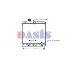 100890N AKS DASIS Радиатор, охлаждение двигателя