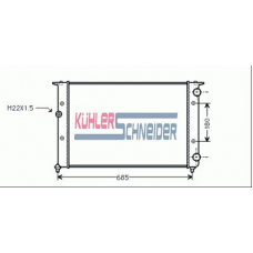 1302401 KUHLER SCHNEIDER Радиатор, охлаждение двигател