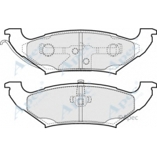 PAD1069 APEC Комплект тормозных колодок, дисковый тормоз
